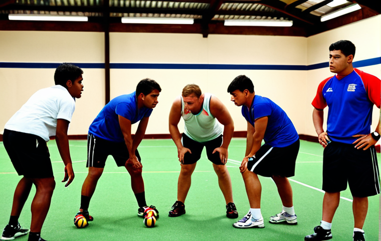 **Prompt 1: The Pressure of the Practical Exam**
A sports instructor candidate, mid-action on a sports field (e.g., demonstrating a drill, coaching a small group), displaying intense focus and mental fortitude under pressure. The scene conveys a challenging practical exam environment, with subtle elements hinting at evaluation or observation in the background. The candidate's expression shows determination and quick decision-making amidst the dynamic setting. The lighting suggests a high-stakes moment, emphasizing their skill and resilience.